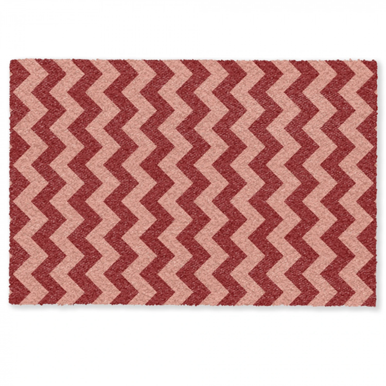 Zigzag - Strepen - Patroon - Rood Deurmat klein -zkaufland3d