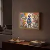 Graffiti - Jongen - Kleuren - Street Art Light Box met batterij (Wandlamp) middel -sfeer1