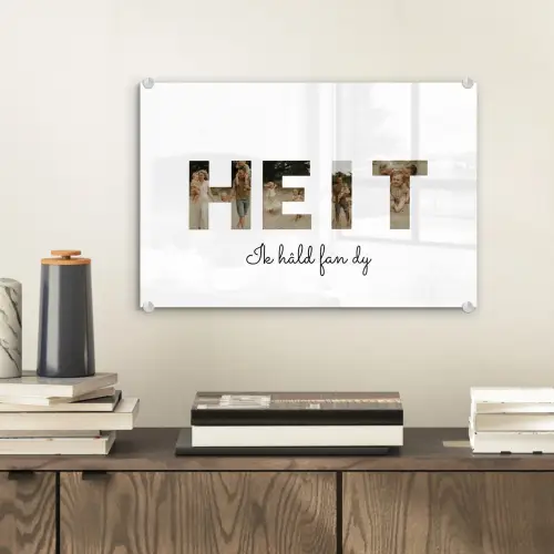 Heit - Lettercollage plexiglas 5mm klein -sfeer1