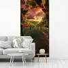 Wijngaard - Druiven - Zonsondergang fotobehang vinyl groot -woonkamer