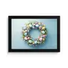 Krans - Eieren - Bloemen fotolijst zwart zonder passe partout klein -3d