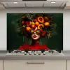 Vrouw - Vruchten - Papaja - Ananas keuken achterwand spatscherm klein -3d_website