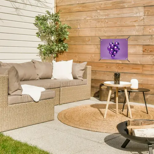 Druif - Disco - Glitter - Paars tuinposter los doek klein -sfeer4