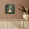 Kop - Bloemen - Groen - Koffie plexiglas 5mm klein -sfeer5