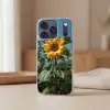 Zonnebloemen - Helderblauwer lucht - Gras Telefoonhoesje iPhone 17 Pro klein -sfeer2
