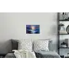 Golven - Zee - Kleurrijk - Rotsen Muursticker klein -slaapkamer