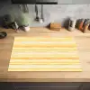 Frans - Citroen - Strepen - Geel Inductie beschermer vinyl 3mm klein 276 -sfeer5