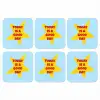 Ster - Today is a good day - Blauw onderzetter kurk middel -3d