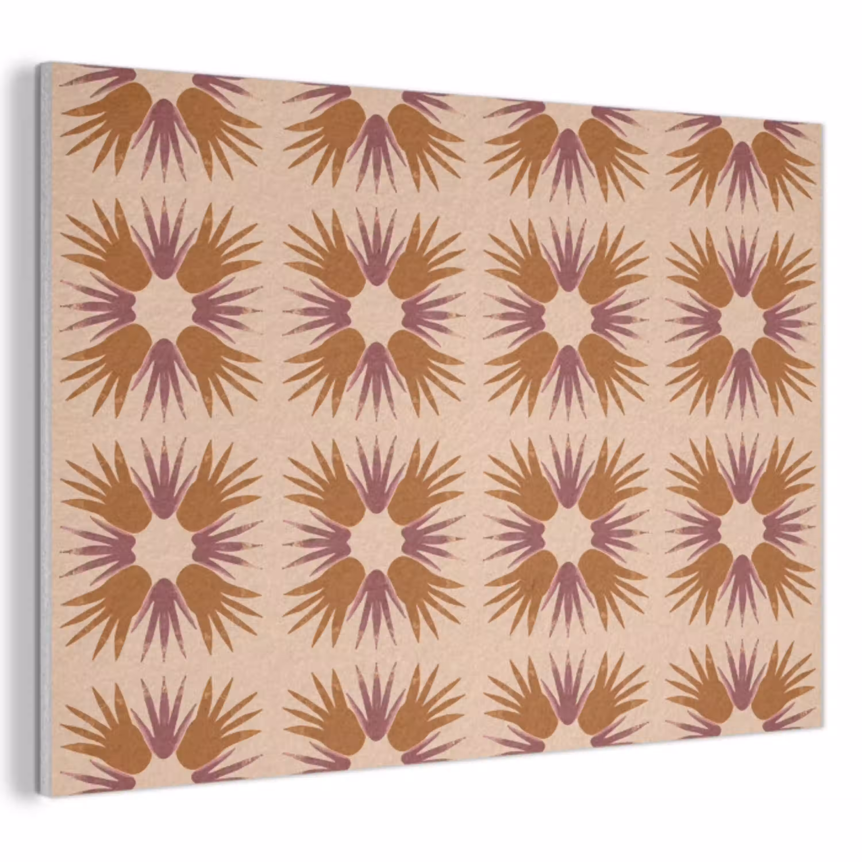 Ornament - Patroon - Oker PET vilt klein 837 -3d
