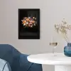 Vaas - Bloemen - Tulpen fotolijst zwart zonder passe partout klein -sfeer4