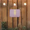 Beige - Ijsje - Spikkels tuinposter los doek klein -sfeer1