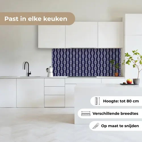 Oceaan - Touw - Blauw - Wit keuken achterwand 2 middel 871 -sfeer4_NL