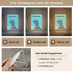 Dino - Blauw - Zonnebril - Wolken Light Box met kabel (Kinderlampje) klein -USP_lichtkleurNL