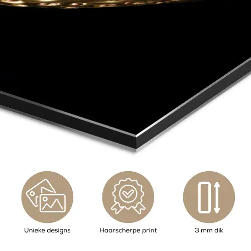 Aardbei - Goud - Zwart - Chrome aluminium wit klein -closeup_NL