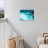 Marmerlook - Blauw - Goud - Luxe - Glitter - Marmer tuinposter los doek klein -sfeer8