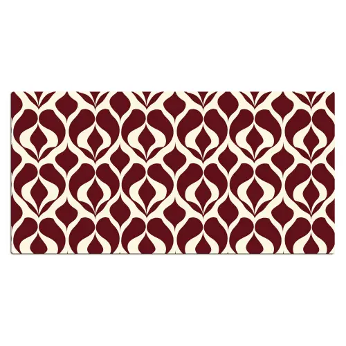 Rood - Druppelpatroon - Grafisch Muismat XXL klein 681 -3d_leeg