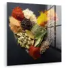 Specerijen - Mix - Hartvorm - Zwart plexiglas 5mm klein -zzzproduct_nieuw
