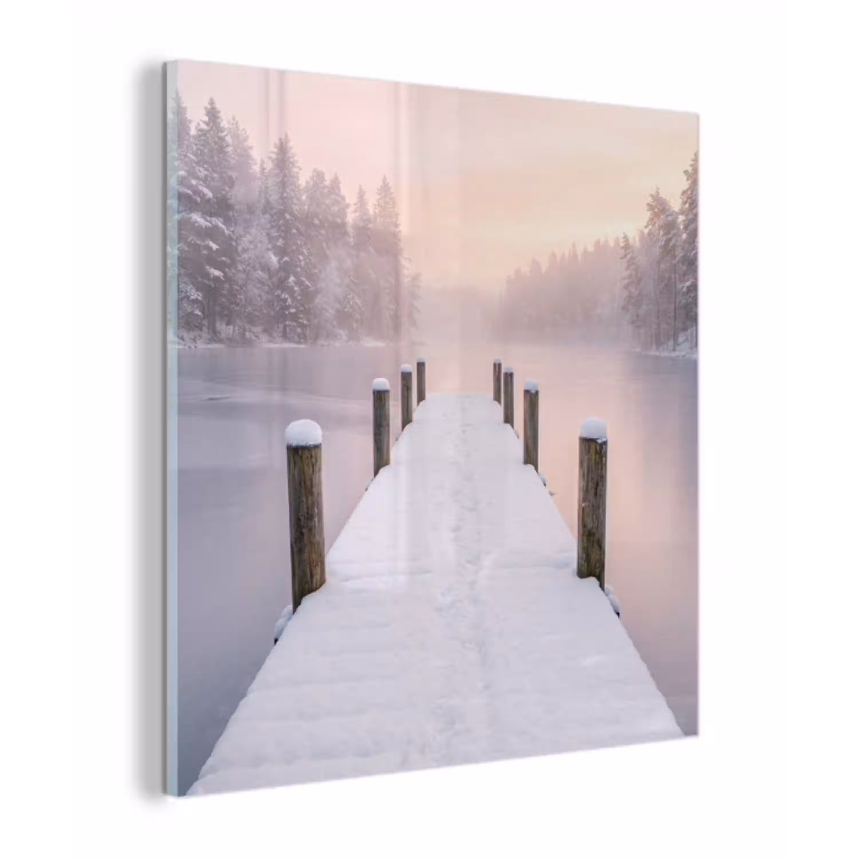 Steiger - Meer - Mist - Winter - Serene plexiglas 5mm klein -z3d