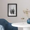 Pepers - Zwart - Wit - Zaadlijsten fotolijst zwart zonder passe partout klein -sfeer4
