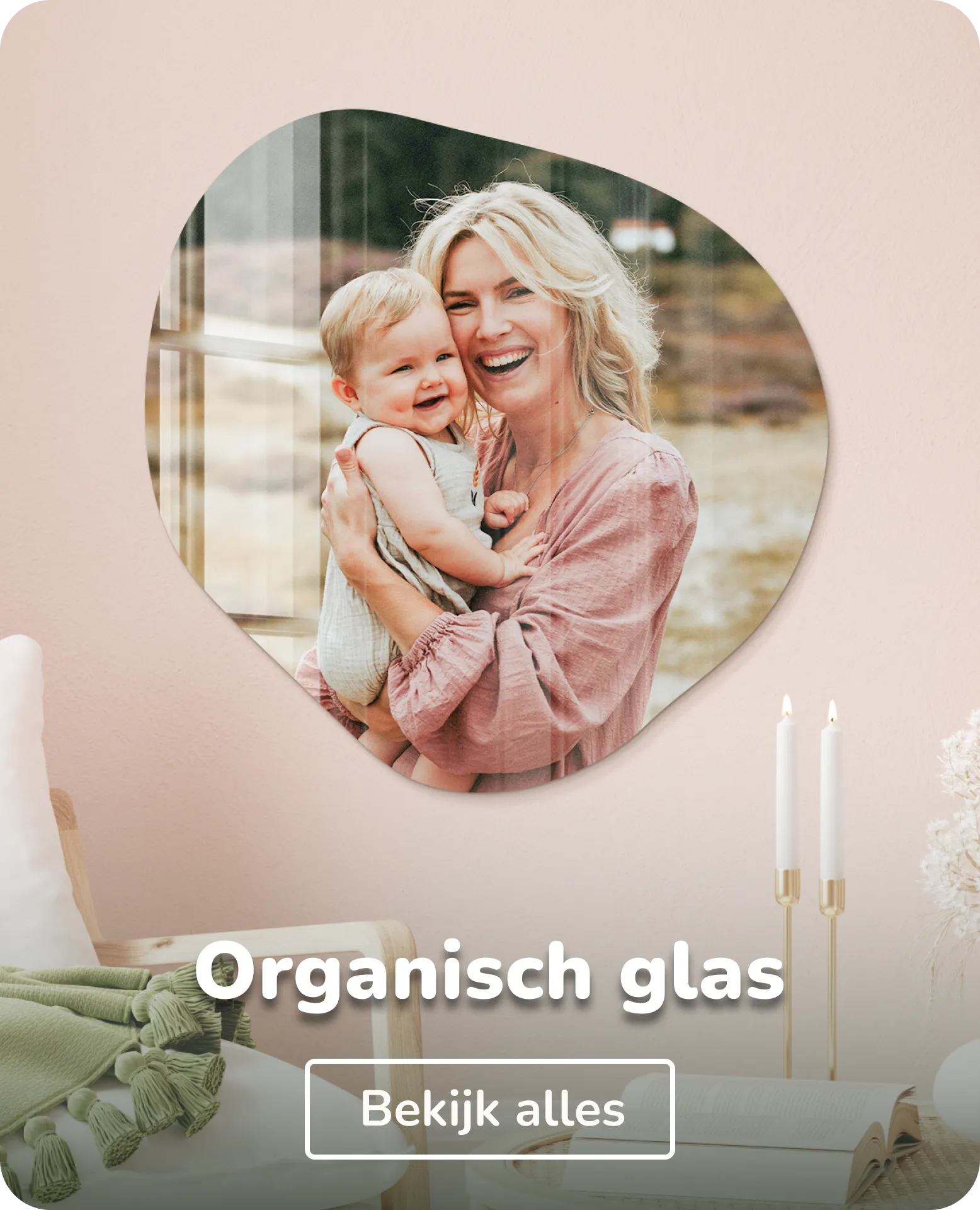 Foto op glas organisch