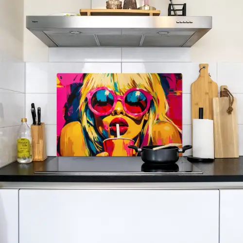 Zonnebril - Roze - Vrouw - Rietje Inductie beschemer met haakjes klein -sfeer2