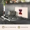 Zandloper - Symmetrisch - Rood - Paars keuken achterwand spatscherm klein -usp_NL