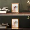 Abstract - Pastel kleuren - Goud - Modern - Aesthetic Light Box met kabel (Tafellamp) klein -sfeer3