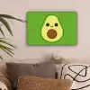 Avocado - Groen - Speels canvas 2cm klein -sfeer1