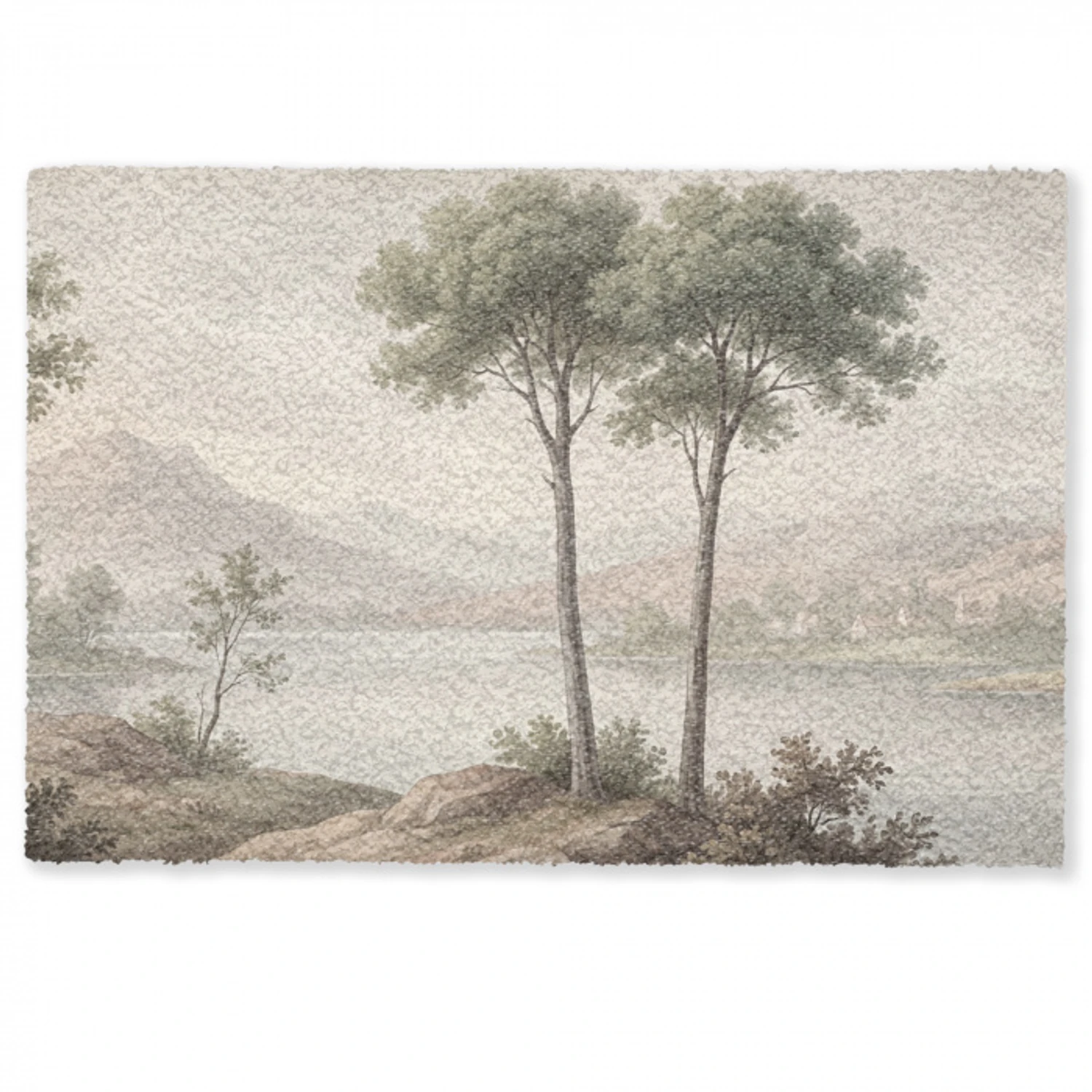Bomen - Meer - Bergen - Illustratie Deurmat klein -zkaufland3d