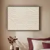 Patroon - Abstract - Wit Textielframe zwart klein -sfeer1
