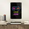 Controller - Game - Neon - Zwart - Quotes - Game zone plexiglas 5mm klein -sfeer1