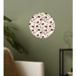 Bloemen - Botanisch - Bordeaux Wandcirkel behangsticker klein 186 -sfeer2