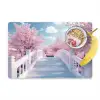 Brug - Kersenbomen - Wit Placemat vinyl groot -zzzproduct_Kitchenyeah-website
