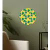 Ananas - Geel - Groen - Tropisch Wandcirkel behangsticker klein 186 -sfeer2