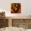 Vrouw - Citroenen - Bloesem - Geel plexiglas 5mm klein -sfeer4