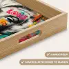 Vrouw - Kauwgom - Graffiti - Neonkleuren Dienblad Rechthoek middel -USP_HandgreepNL