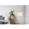 Beertje - Sneeuwvlokje - Wit - Pluizig textielposter latten blank klein -woonkamer