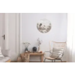 Kraanvogels - Palmbomen - Tropisch Wandcirkel aluminium klein -woonkamer