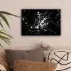 Verfspatten - Wit - Abstract - Explosie canvas 2cm klein -sfeer1