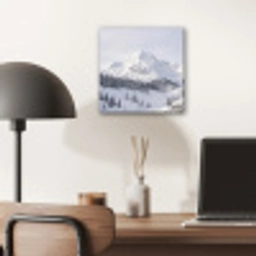 Berg - Sneeuw - Winter - Natuur - Wit aluminium wit klein -sfeer5