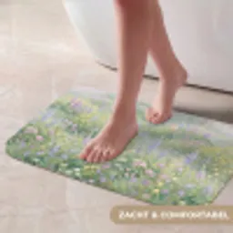 Bloemenveld - Heuvels - Kleurrijk Badmat klein -USP_ZachtNL