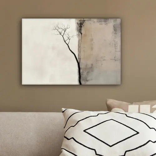 Wabi sabi - Plant - Beige canvas 2cm klein -sfeer3
