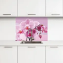 Bloemen - Orchidee - Roze keuken achterwand 2 middel -3d