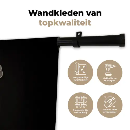 Kok - Rood - Kip Wandkleed katoen klein -sfeer2