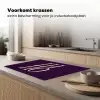 Oh hi - Paars - Minimalistisch Inductie beschermer vinyl 3mm klein -sfeer1