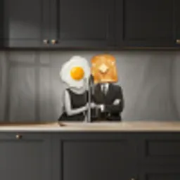 Ontbijt - Koppel - Ei - Brood keuken achterwand 2 middel -sfeer1