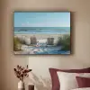 Duinen - Strand - Zee - Zomer Textielframe zwart klein -sfeer1