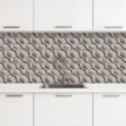 Zand - Schelpenvorm - Grijs keuken achterwand 2 middel 871 -3d
