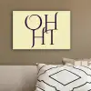 Oh hi - Geel - Monogram canvas 2cm klein -sfeer3