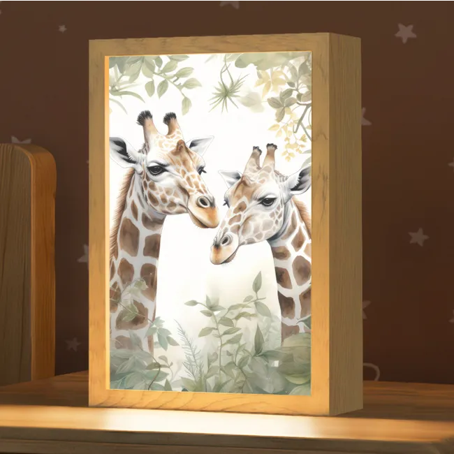Kids’ Night Light - Animals - Giraffe - Leaves - Children